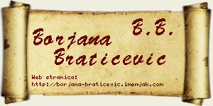 Borjana Bratičević vizit kartica